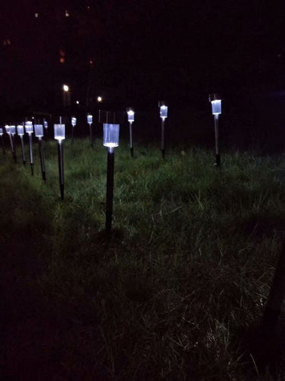 24Pcs 5W Tulip Shape Solar Powered LED Lamp