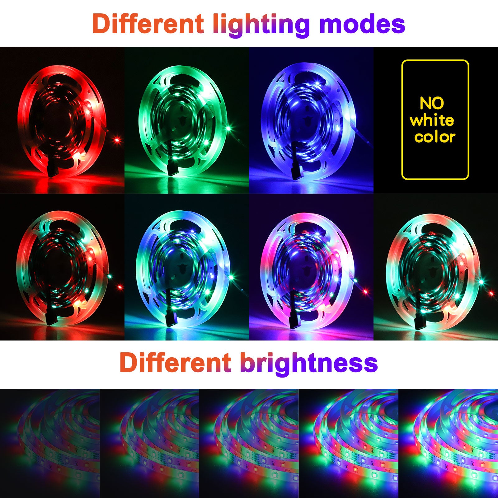 16.4ft/5M 300LED RGB Muliticolor Changing Flexible LED Rope
