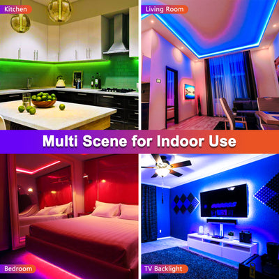 16.4ft/5M 300LED RGB Muliticolor Changing Flexible LED Rope