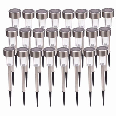24Pcs 5W Tulip Shape Solar Powered LED Lamp